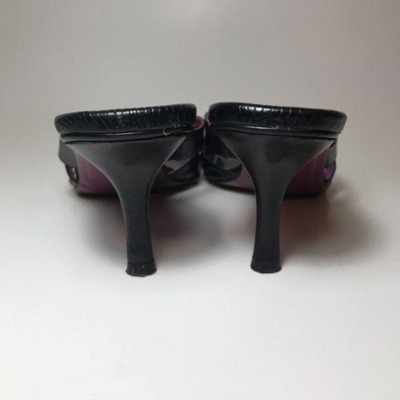 Cole Haan Black Leather Strappy Heels- Size 9B - Picture 8 of 8